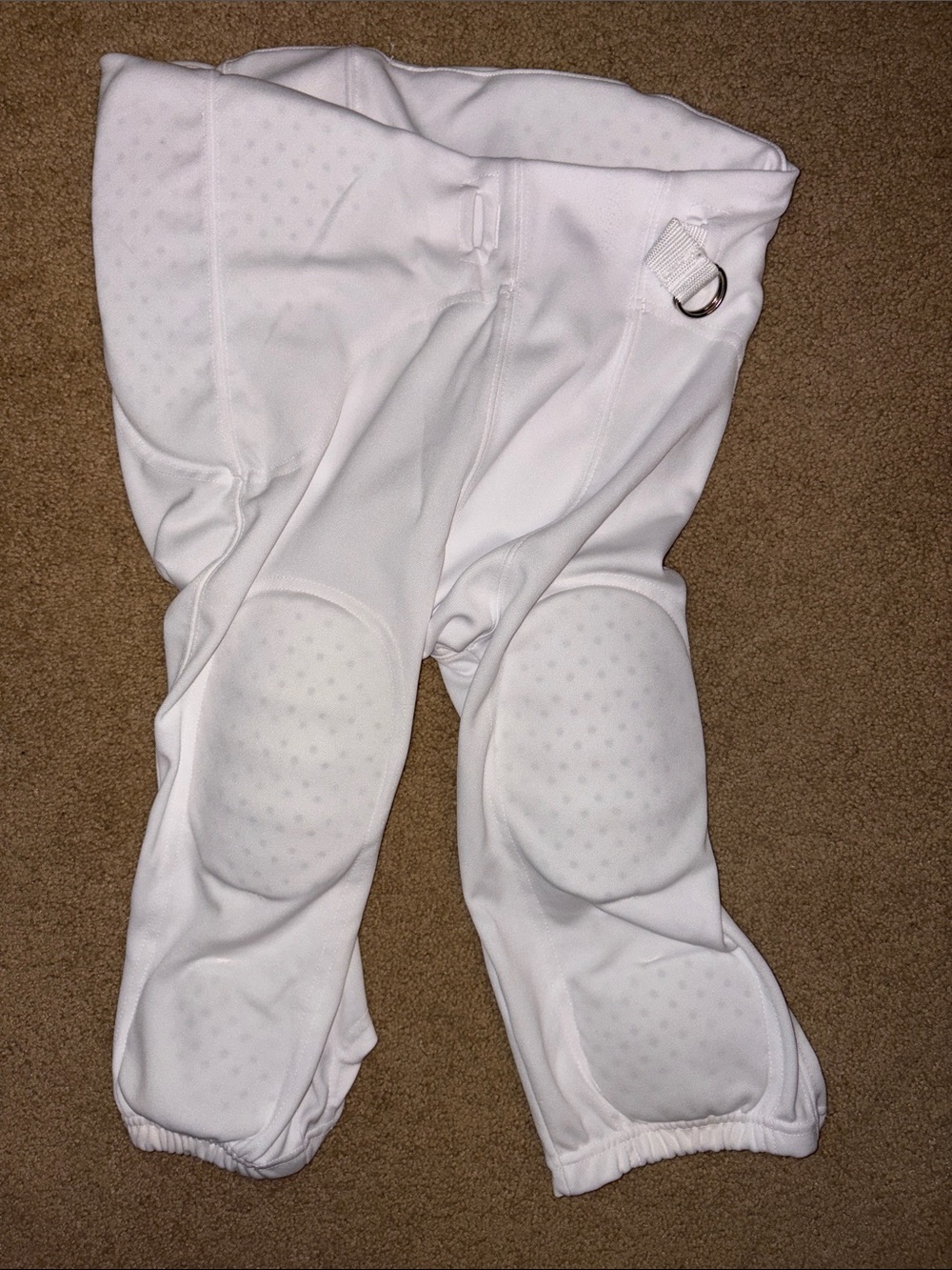 White Padded Knee Athletic Pants